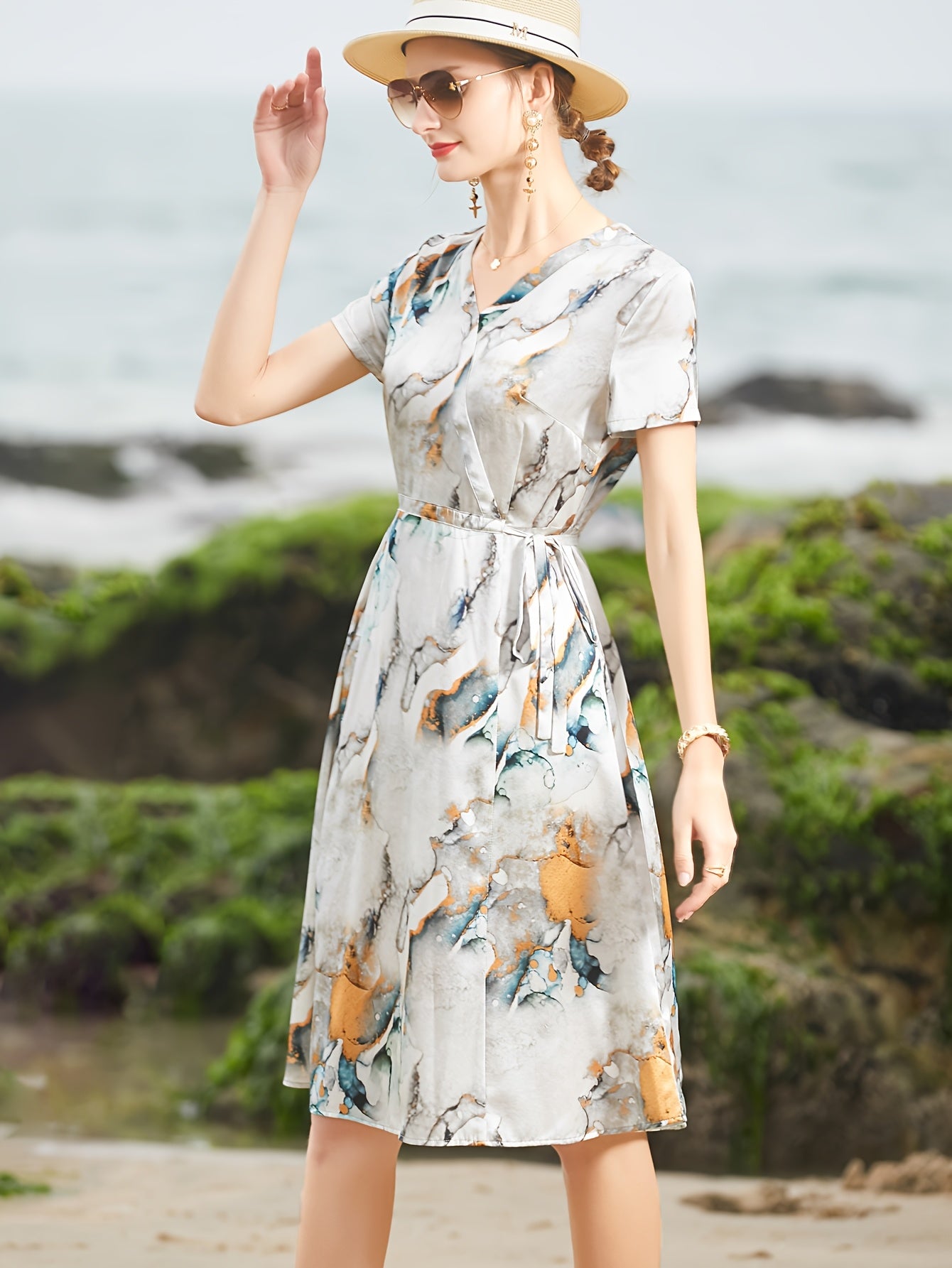 Summer Dress, Mulberry Silky Long Genuine 2025 New High-End Elegant Party Evening Wear for Middle-Aged and Elderly Women